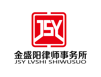 連杰的金盛陽律師事務(wù)所logo設(shè)計(jì)