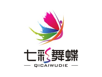 陳國偉的七彩舞蝶藝術教育logo設計