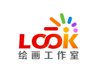 余亮亮的look繪畫工作室logo設(shè)計(jì)