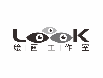 林思源的look繪畫工作室logo設(shè)計(jì)