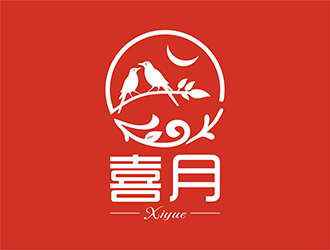 張峰的喜月logo設計