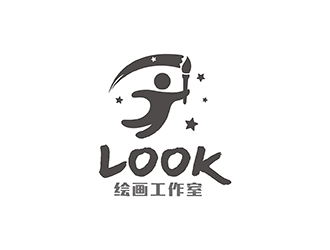 梁俊的look繪畫工作室logo設(shè)計(jì)