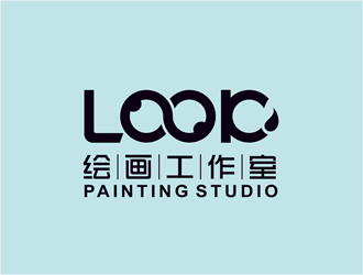 唐國強的look繪畫工作室logo設(shè)計