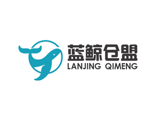 秦曉東的藍鯨倉盟logo設計