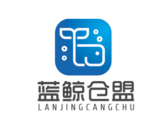 趙鵬的藍鯨倉盟logo設計