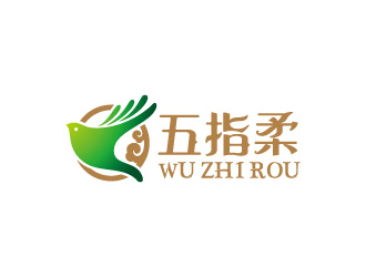 周金進的五指柔美容羊身會所logo設計