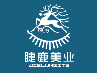 姜彥海的睫鹿美業(yè)美容服務(wù)logo設(shè)計(jì)