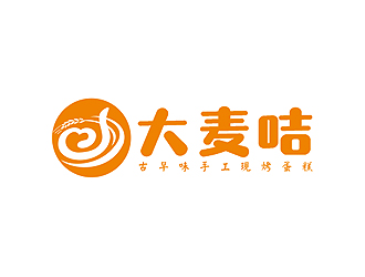 盛銘的大麥咭蛋糕店logologo設(shè)計