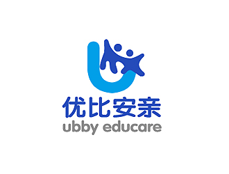 秦曉東的優(yōu)比安親兒童教育logo設計