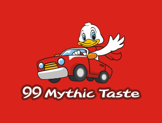 曾翼的99 Mythic Taste（開小汽車的鴨子）logo設(shè)計