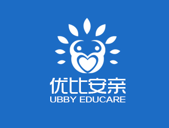 余亮亮的優(yōu)比安親兒童教育logo設計