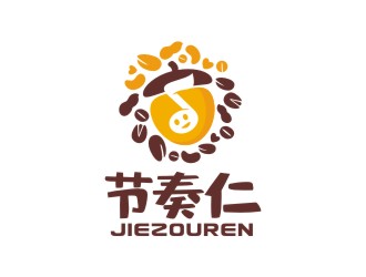 節(jié)奏仁干果食品商標設計logo設計