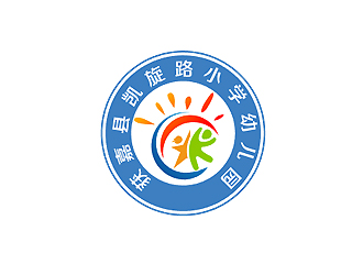 秦曉東的獲嘉縣凱旋路小學幼兒園logo設計