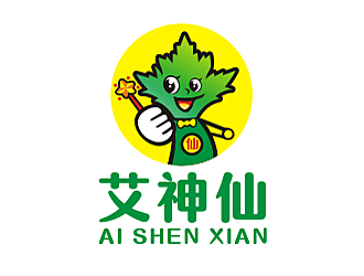 勞志飛的艾神仙艾灸卡通商標設(shè)計logo設(shè)計