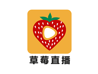 潘樂的草莓直播APP電商logo設(shè)計logo設(shè)計