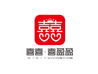 朱紅娟的喜喜.喜盈盈logo設(shè)計