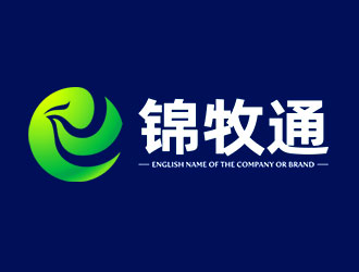 鐘炬的錦牧通食品品牌logologo設計