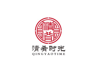 朱紅娟的清肴時(shí)光快餐廳logologo設(shè)計(jì)