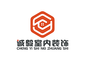 勞志飛的誠(chéng)毅室內(nèi)裝飾設(shè)計(jì)工作室logo設(shè)計(jì)