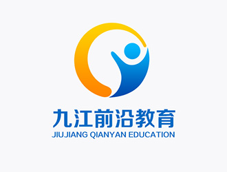 吳曉偉的九江市前沿教育培訓學校logo設計