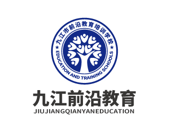 張俊的九江市前沿教育培訓學校logo設計