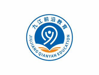 何嘉健的九江市前沿教育培訓學校logo設計