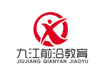 趙鵬的九江市前沿教育培訓學校logo設計