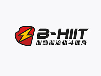 吳曉偉的B-HIIT   必嗨潮流格斗健身logo設(shè)計