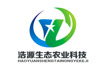 楊占斌的浩源生態(tài)農業(yè)科技logo設計