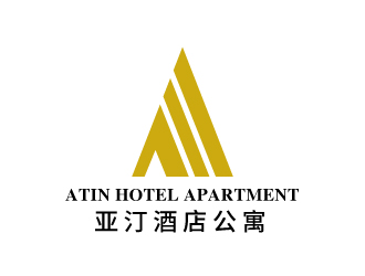 張俊的亞汀酒店公寓 ATIN HOTEL APARTMENTlogo設(shè)計(jì)