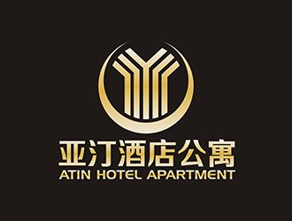 周都響的亞汀酒店公寓 ATIN HOTEL APARTMENTlogo設(shè)計(jì)