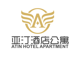 趙鵬的亞汀酒店公寓 ATIN HOTEL APARTMENTlogo設(shè)計(jì)