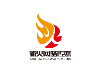 黃安悅的廣州新火網(wǎng)絡傳媒有限公司logo設計