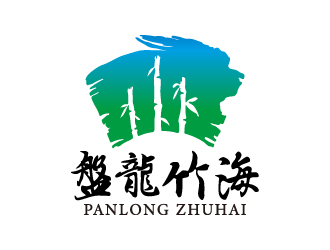 葉美寶的盤(pán)龍竹海logo設(shè)計(jì)