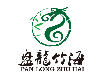 向正軍的盤(pán)龍竹海logo設(shè)計(jì)