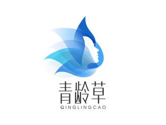 郭慶忠的青齡草化妝品品牌logo設(shè)計