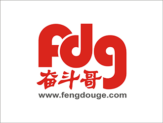 周都響的FDG奮斗哥logo設(shè)計