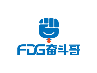 鄭錦尚的FDG奮斗哥logo設(shè)計