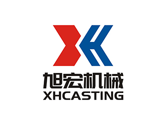 周都響的旭宏機械制造logo設計