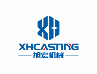 何嘉健的旭宏機械制造logo設計