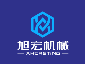 林萬里的旭宏機械制造logo設計