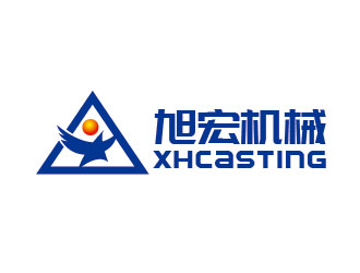 李賀的旭宏機械制造logo設計