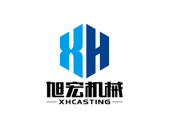 王濤的旭宏機械制造logo設計