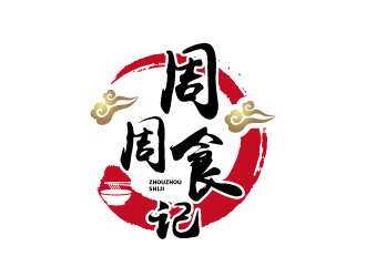 張俊的周周食記食品LOGOlogo設(shè)計(jì)