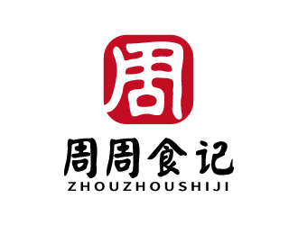 張俊的周周食記食品LOGOlogo設(shè)計(jì)