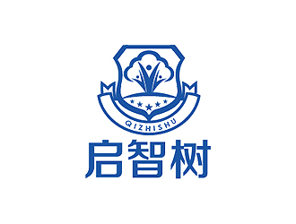 秦曉東的啟智樹logo設(shè)計