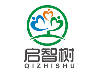 趙鵬的啟智樹logo設計