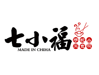 李杰的七小福水餃店品牌logologo設(shè)計