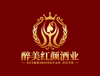 貴州醉美紅顏酒業(yè)有限公司logo設(shè)計(jì)