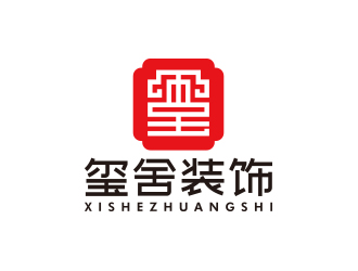 孫金澤的璽舍建筑裝飾公司LOGOlogo設(shè)計